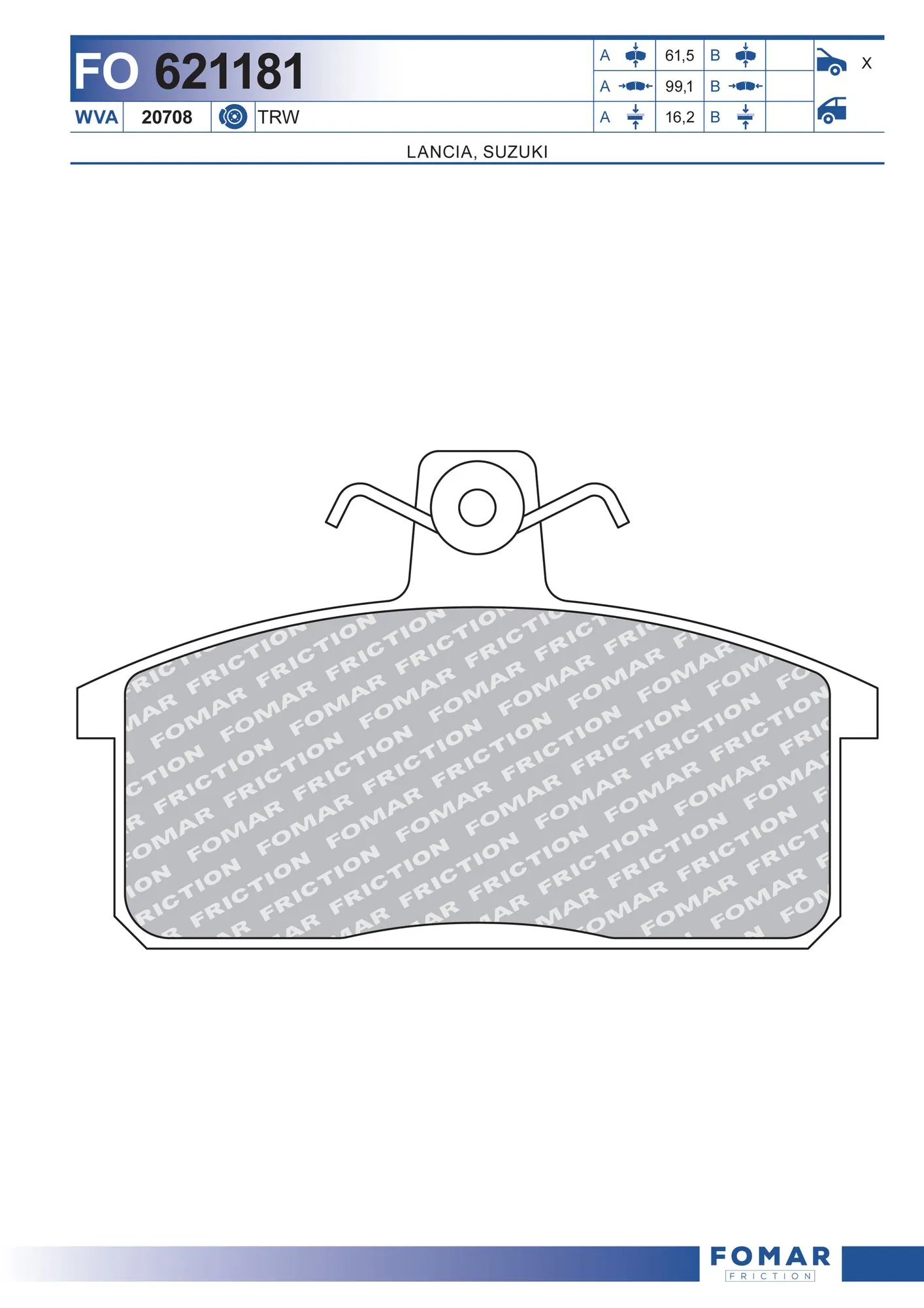 Brake Pad Set, disc brake